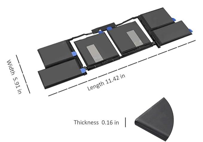 Battery A1953 for MacBook 15'' A1990 (2018-2019)  compatible